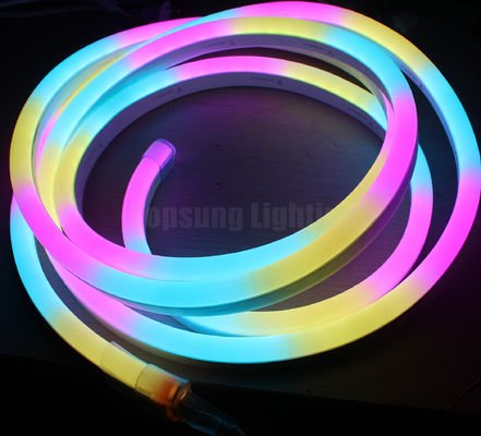 dmx SPI digitale RGB 11x19mm neon a led piatto 12v strisce di neon indirizzabili 24v 10pixel/m