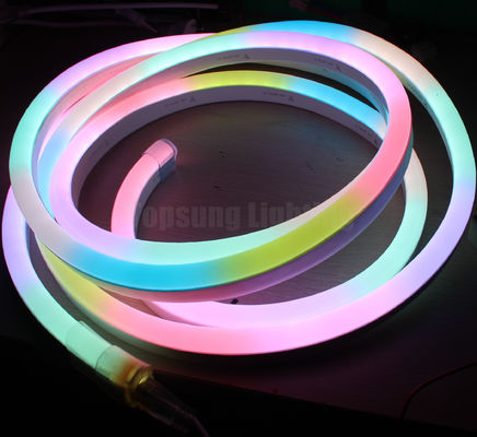 dmx SPI digitale RGB 11x19mm neon a led piatto 12v strisce di neon indirizzabili 24v 10pixel/m