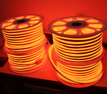 12V mini LED neon flex luce arancione 7x15mm tubi di neon di ricambio 2835 smd corda a strisce flessibile ip68 iniezione