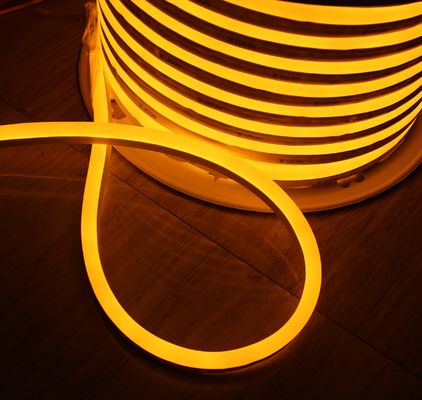 50m bobina anti-UV completamente impermeabile IP68 led flex neon striscia 24vsmd flessibile tubo morbido giallo emissione mini 7 * 15mm