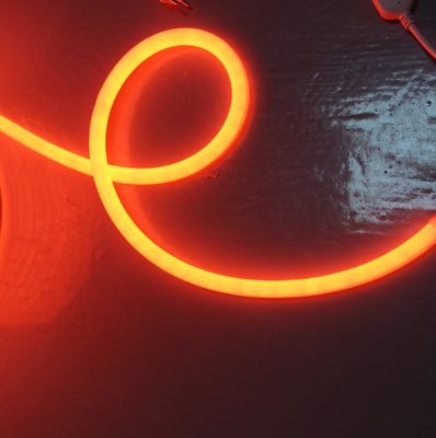 12v mini rotondo di 16mm di diametro 360 gradi di emissione LED neonflex corda luce arancione LED neon tubo morbido