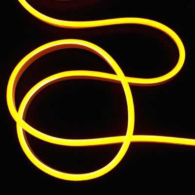 12v super mini led a strisce di neon flessibile luci gialle chiare di decorazione natalizia smd corda 6 * 13mm silicone