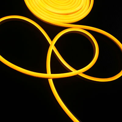 12v super mini led a strisce di neon flessibile luci gialle chiare di decorazione natalizia smd corda 6 * 13mm silicone