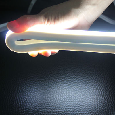 Nuovo 12v bianco silicone flessibile neon-flex LED lampadine a corda quadrato 16x16mm anti-UV PVC neon striscia top-view 2835 smd
