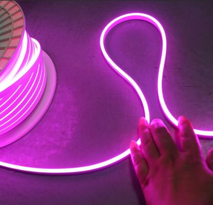 12V viola mini tubo di neon flessibile illuminazione 6*13mm 2835 smd per segnali logo