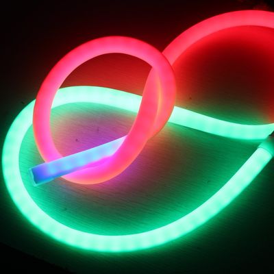 24v bel pixel di inseguimento LED neon RGB 360 gradi tubo di nastro morbido materiale silicone