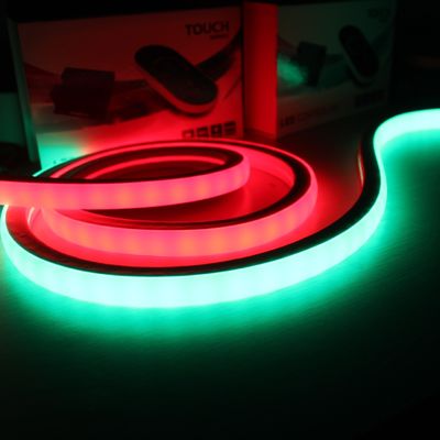 dmx SPI digitale RGB WS2811 LED neon 12v indirizzabili a vista superiore quadrata strisce di neon