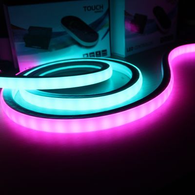 Luce digitale lampeggiante SMD LED 5050 RGB con IC Neon 12V 17x17mm quadrato luci neon-flex digitali