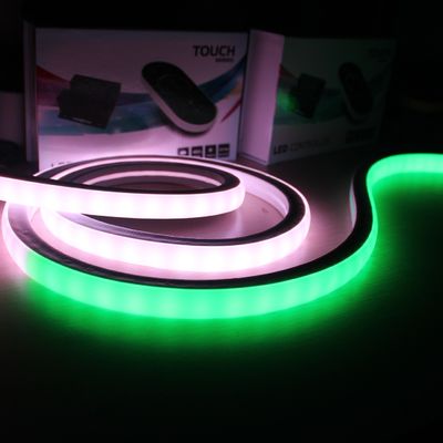 Top View quadrato dmx LED neon flex tubo 17x17mm 5050 smd digitale RGB inseguire neon-flex