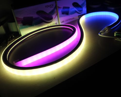17x17mm quadrato digitale SMD5050 RGB Flex LED Neon Con Perfetto Effetto di Miscelazione dei Colori