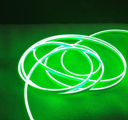 mini taglia 6x12mm 2835SMD 120 leds/m verde led neon flex tape 24v 5cm silicone flessibile taglibile