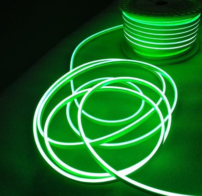 mini taglia 6x12mm 2835SMD 120 leds/m verde led neon flex tape 24v 5cm silicone flessibile taglibile
