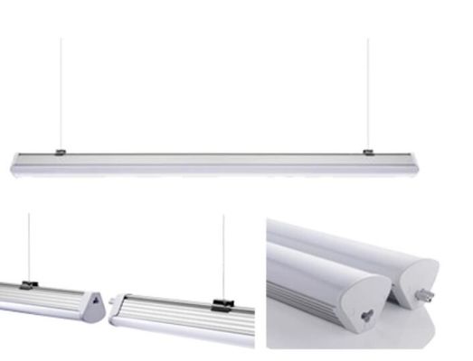 60w 1500mm Moderna illuminazione lineare Pendente di soffitto Lampade a batteria Max 42m Ip42