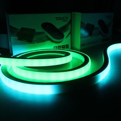 50m bobina 18x18mm quadrato flessibile personalizzato LED neon tube luci rgb neon cambiamento di colore