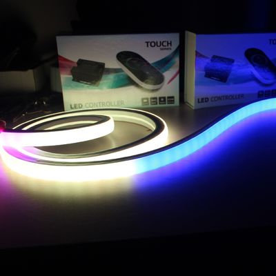 CE RoHS Approvato quadrato LED Neon Strip impermeabile rgb pixel 24V LED Neon Flex luci