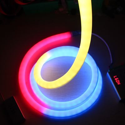 Incredibilmente rotondo a 360 gradi LED neon flessibile digitale dmx neon striscia luce dmx pixel neon corda