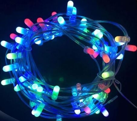 Decorazioni dell'albero di Natale Cavo trasparente Fairy Lights 12V LED Clip Lights luci navidad