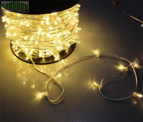 100m bobina cristallino caldo bianco clip string 666 ha portato luci decorative di Natale stringhe