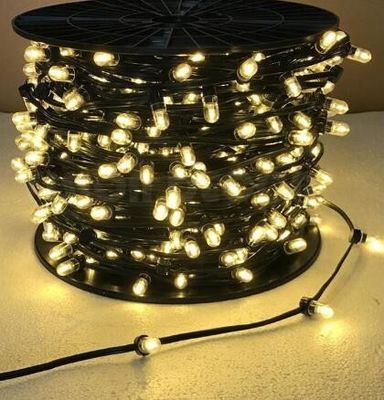 Ingrosso Natale vacanza impermeabile IP65 filo nero 100m 666 led filo ultra sottile filo di luce