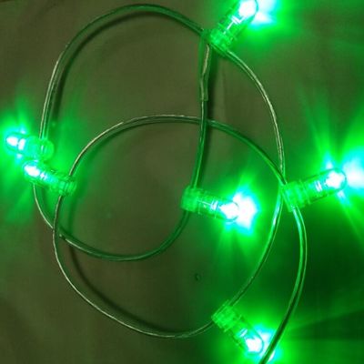 verde PVC cristallino filo DC 12V clip luce 1000leds fiaba luce stringa 100m/roll led lampade bud