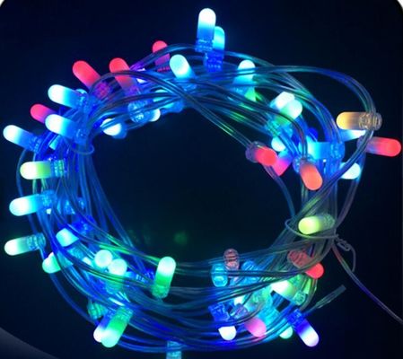 Natale 100m 666leds 12V lampeggiante clip LED sulla luce per AU gioiello garland