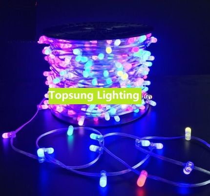 Fabbricante rgb multi color 100m led string IP65 12V flashing led clip on light per AU