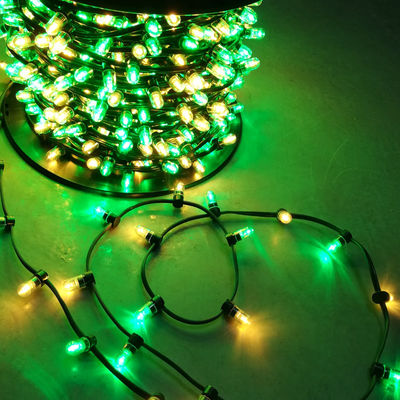 50m bobina 666 LED verde personalizzato + bianco 12V lampeggiante LED clip sulla luce per AU