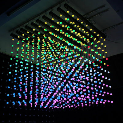 5m 25 dmx corde a sfera a led luce a punto pixel globo 3d luci tenda decorazione programmabile