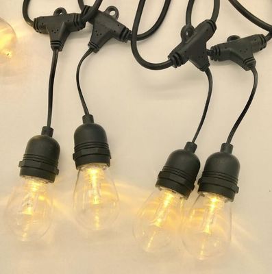 220V E27 Socket LED Fairy Socket String Lights 48 Ft Natale 15 lampadine